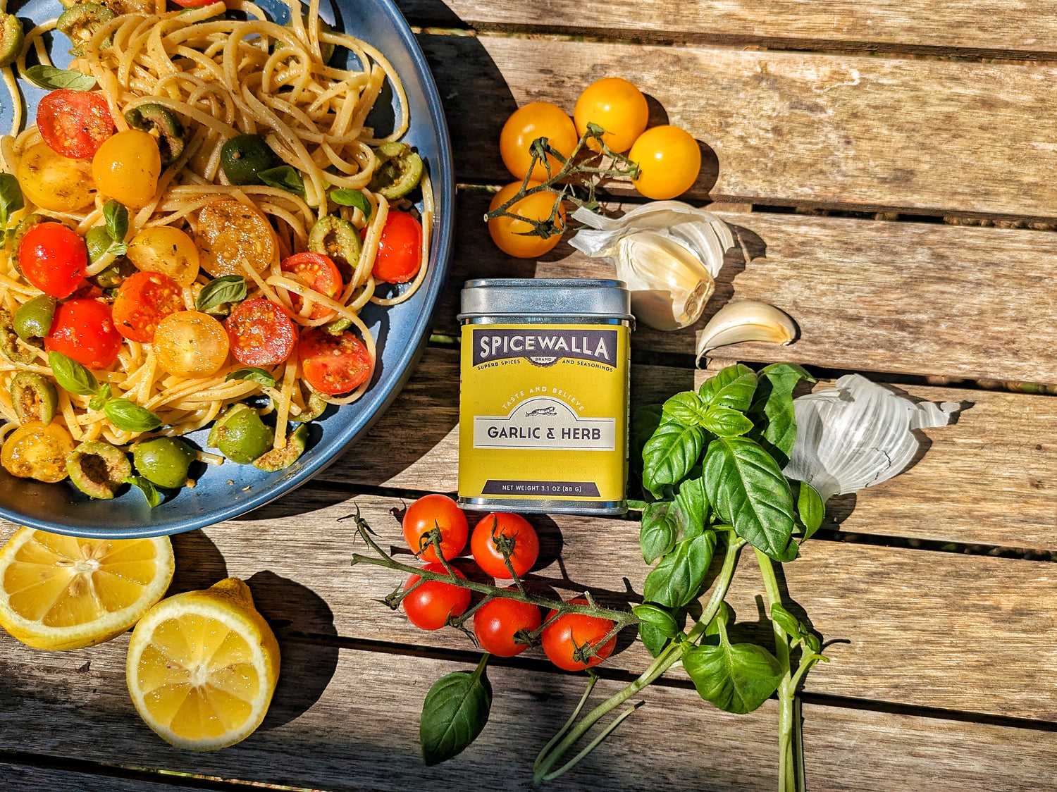 Garlic & Herb No-Cook Pasta Sauce