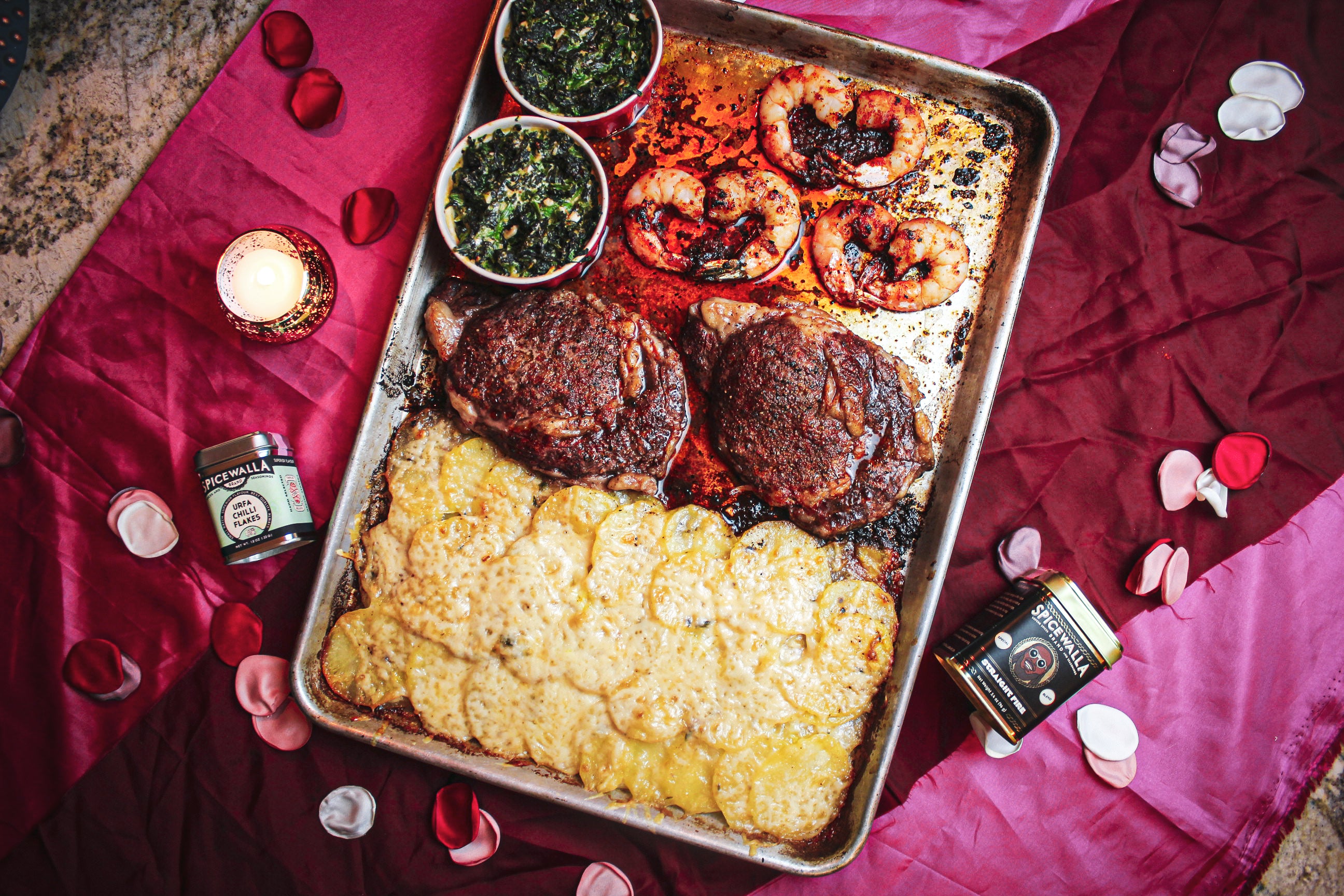 Sheet Pan Dinner for 2 Surf and Turf – Spicewalla