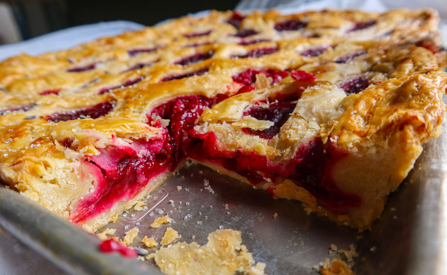 Cranberry Star Anise Pie Bars