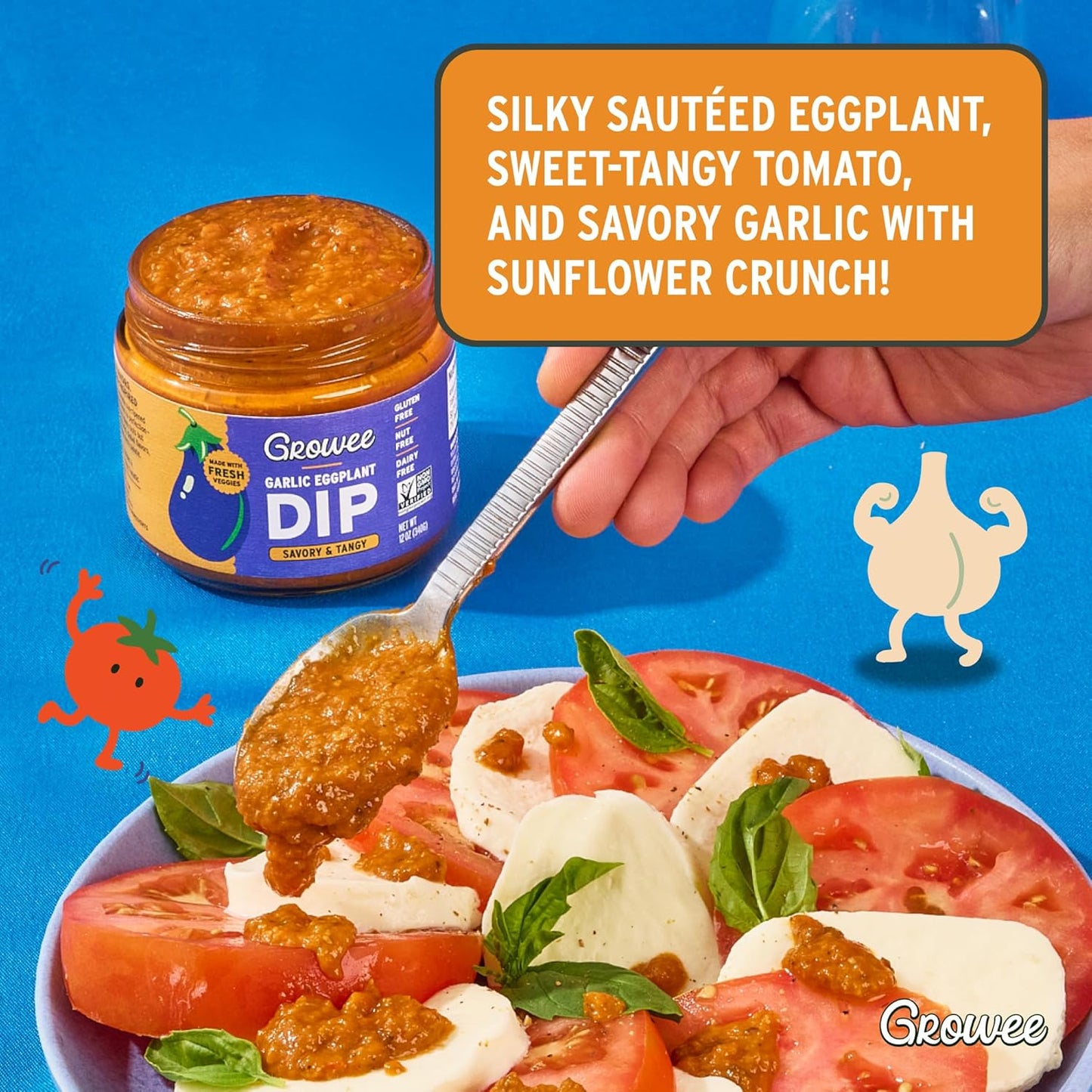 Growee Foods - Garlic Eggplant Dip