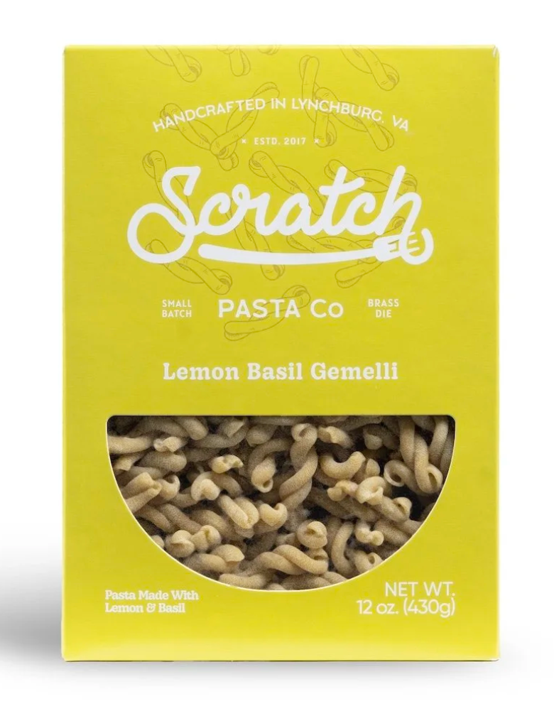 Lemon Basil Gemelli - Scratch Pasta