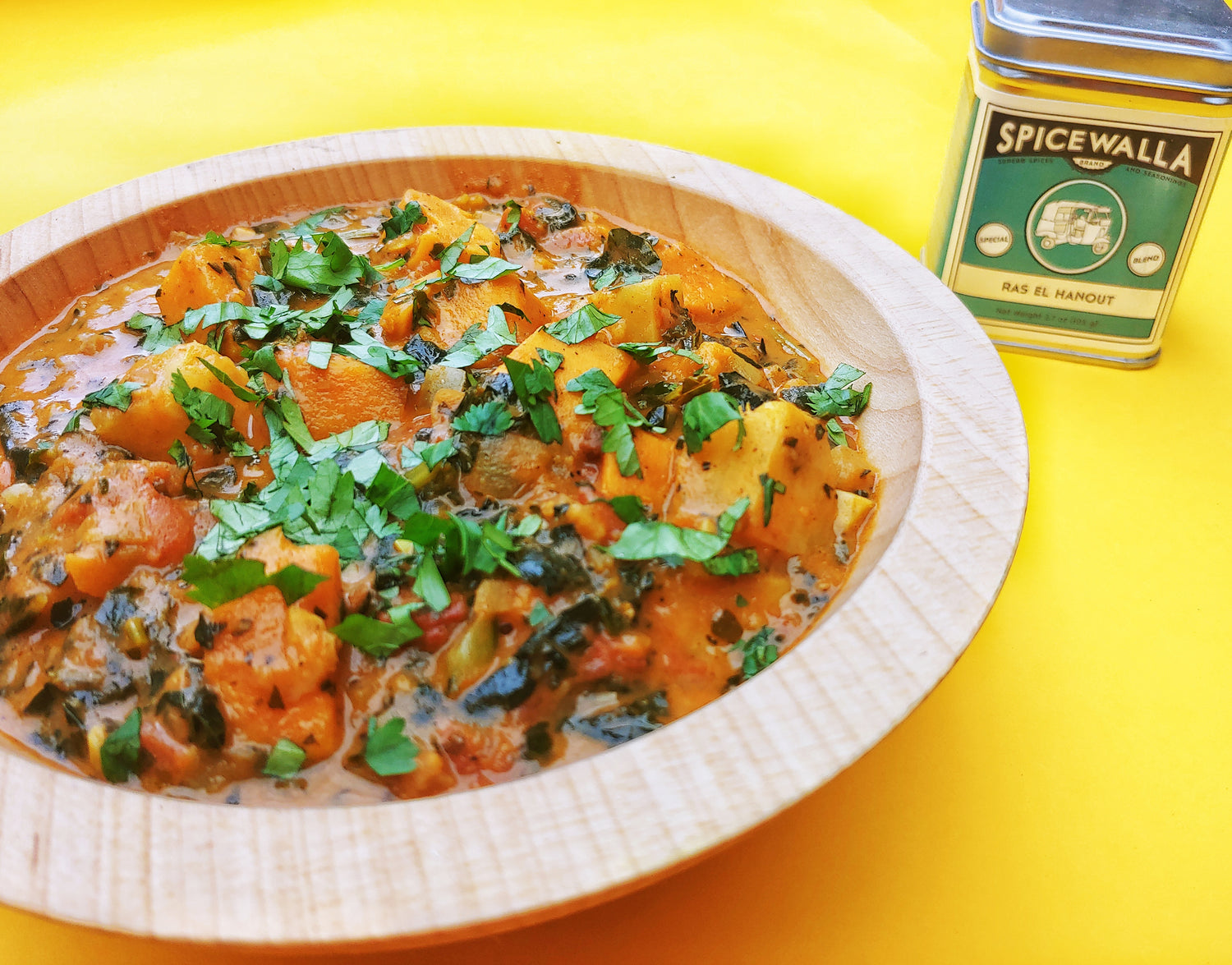 Ras el Hanout Sweet Potato Peanut Stew