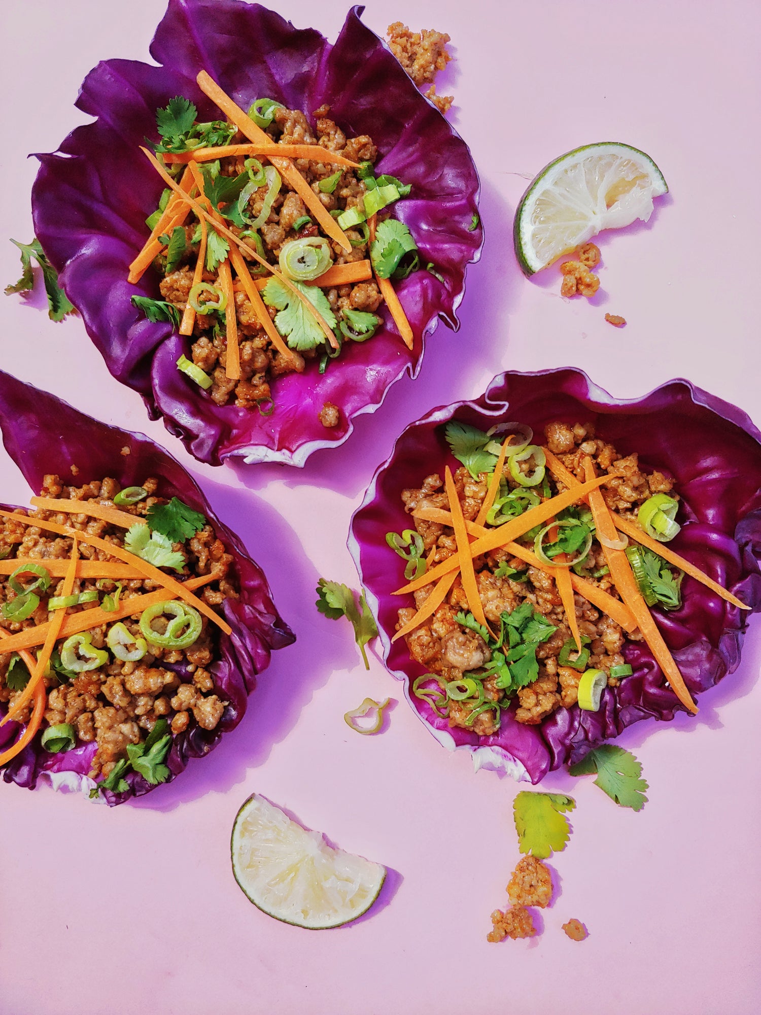 Five Spice Pork Cabbage Wraps