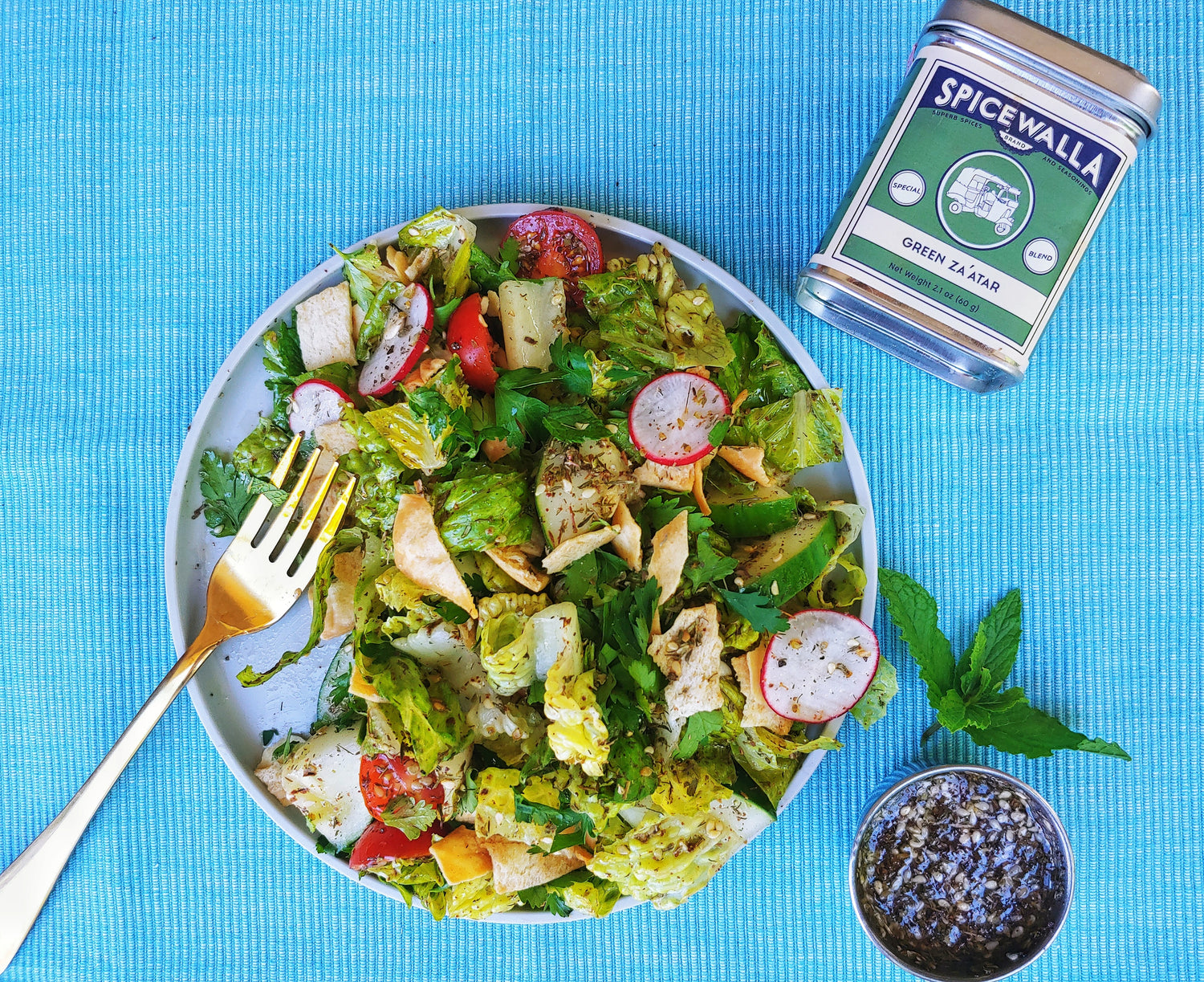 Fattoush With Green Za'atar