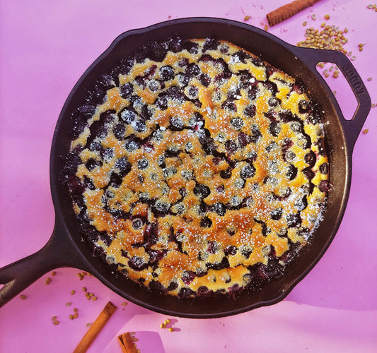 Blueberry Coriander Clafoutis