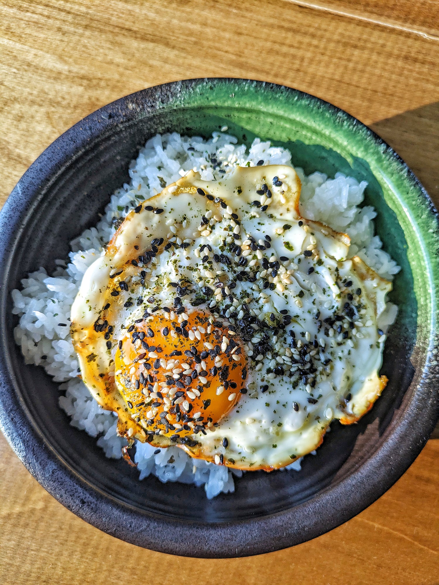 Furikake Fried Egg Rice Bowl