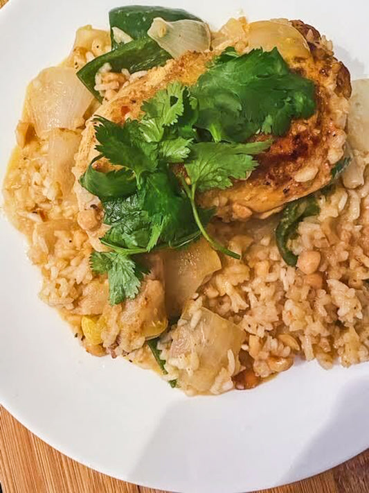Ashleigh Shanti's Stewed Chicken Suya and Rice