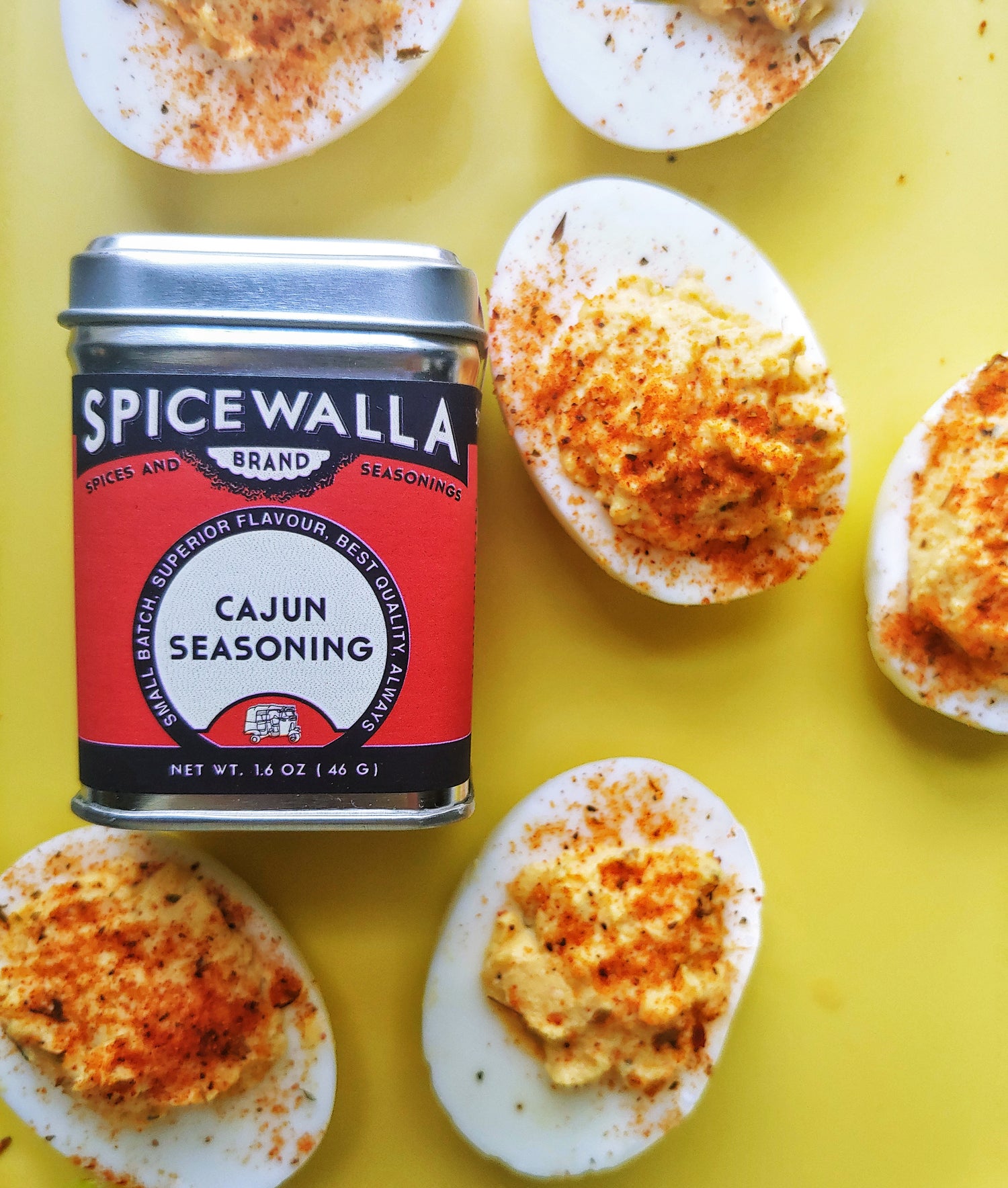 Cajun Seasoning Deviled Eggs