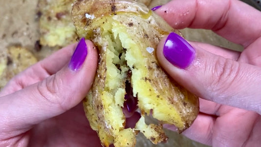 Chai Spiced Smashed Potatoes