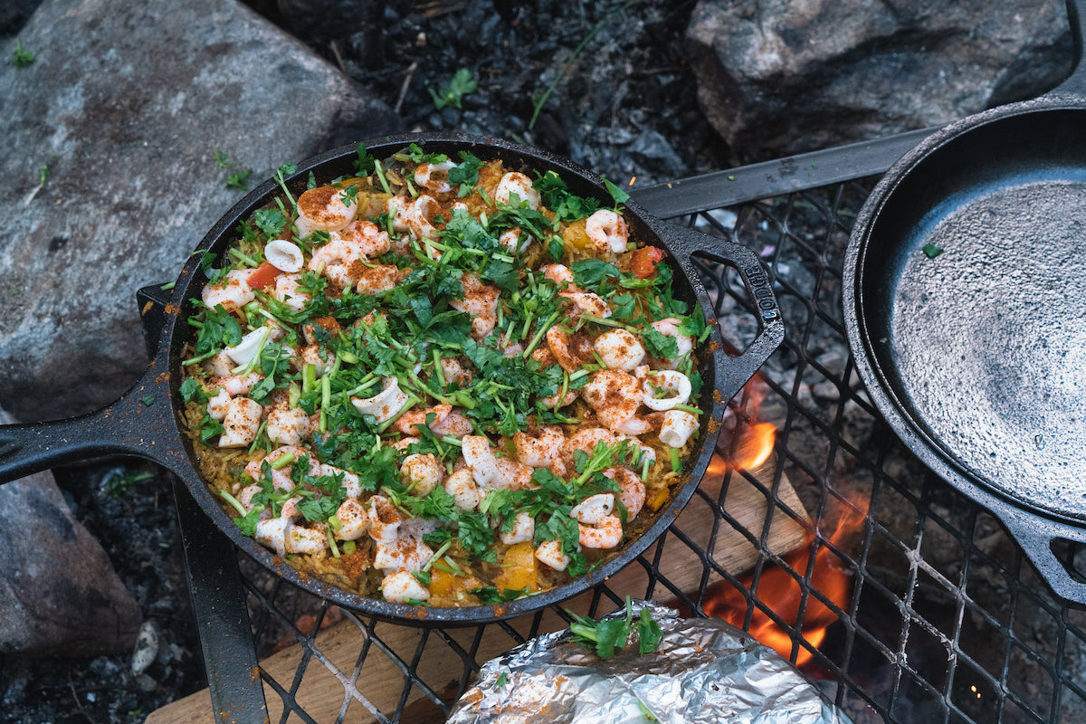 Campfire Curry Seafood Paella