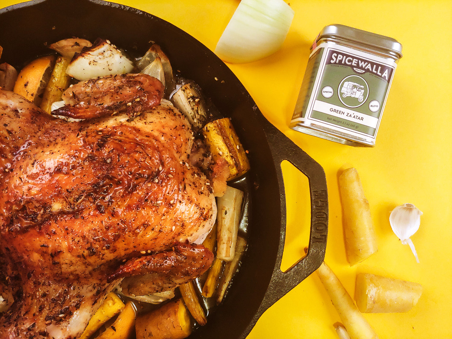 Green Za'atar Roasted Chicken