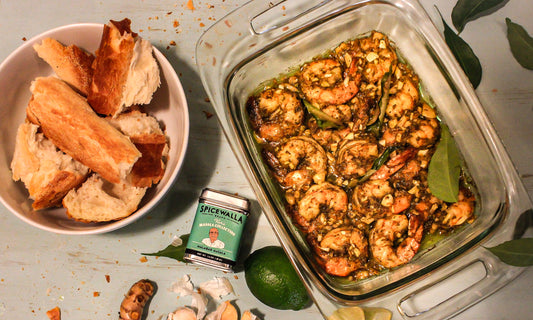 Broiled Jumbo Shrimp with Malabar Masala