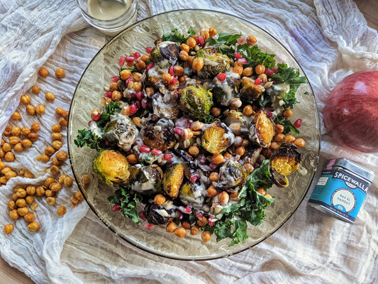 Air Fryer Brussels Sprouts Salad with Ras el Hanout