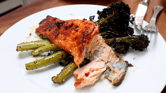 Piri Piri Salmon with Everything Bagel Broccolini