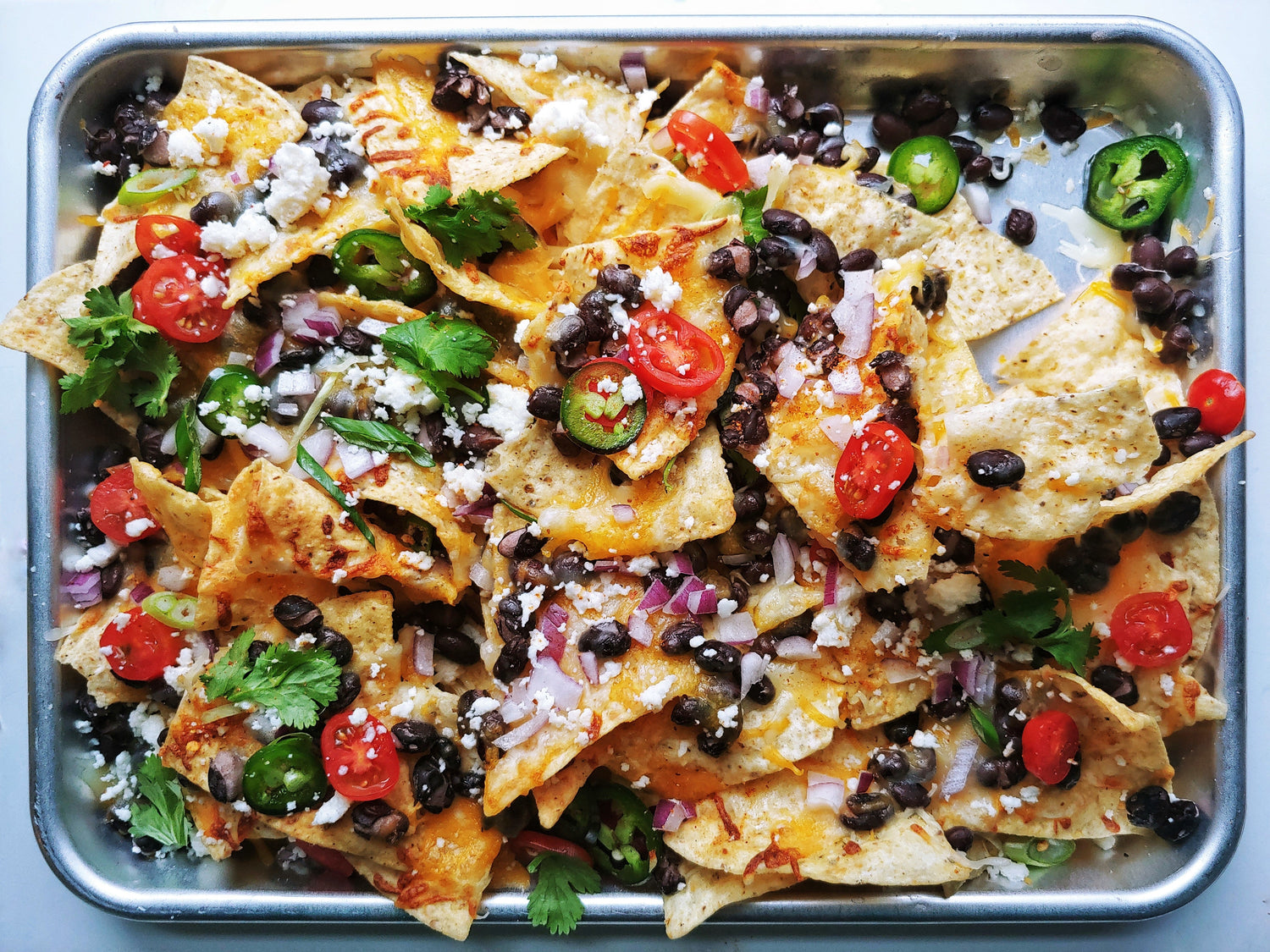 Chilli Lime Sheet Pan Nachos
