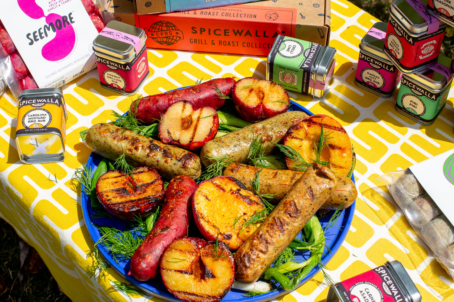 Spicewalla X Seemore Sausage & Grilled Stone Fruit