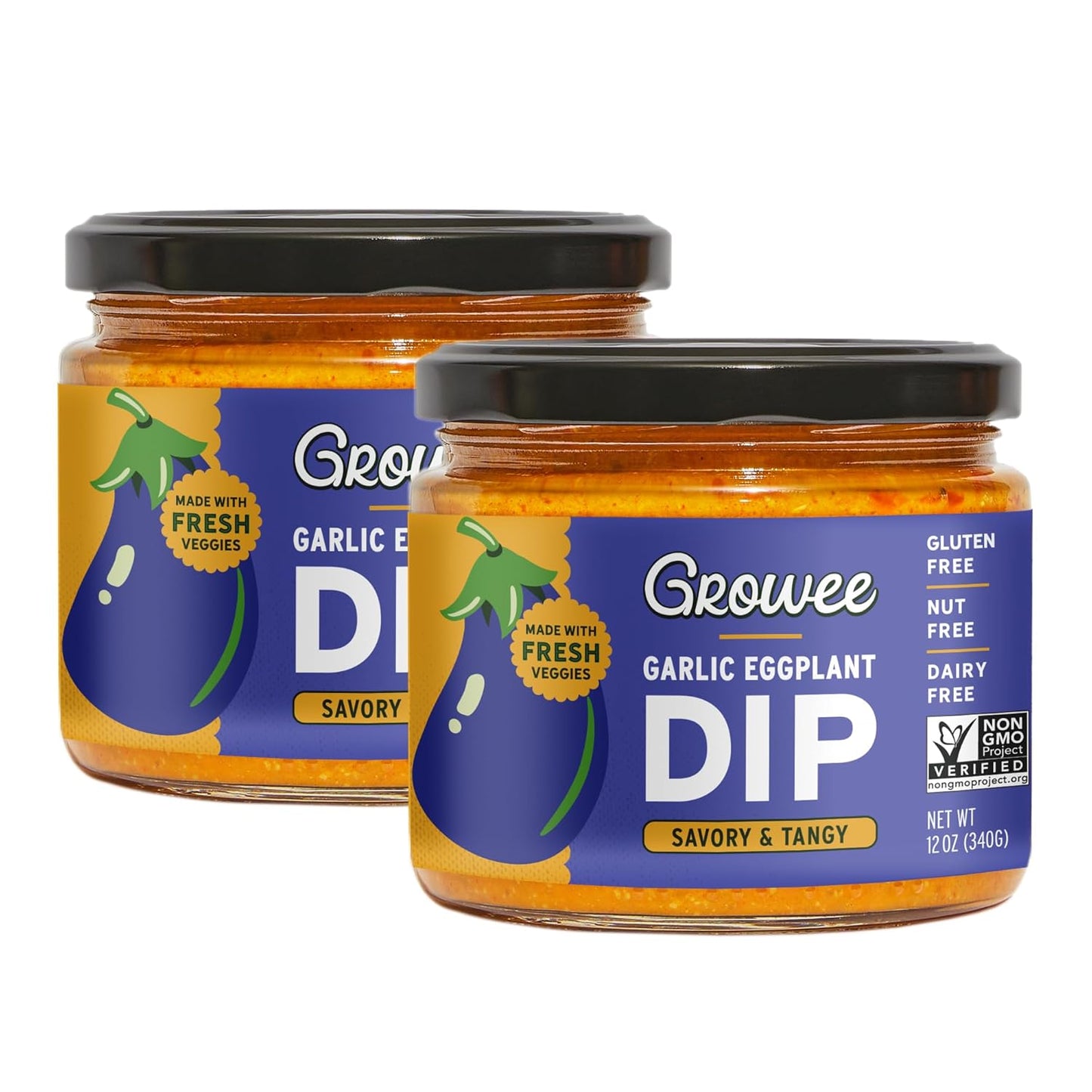 Growee Foods - Garlic Eggplant Dip