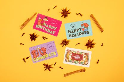 Happy Holidays Gift Card - Physical