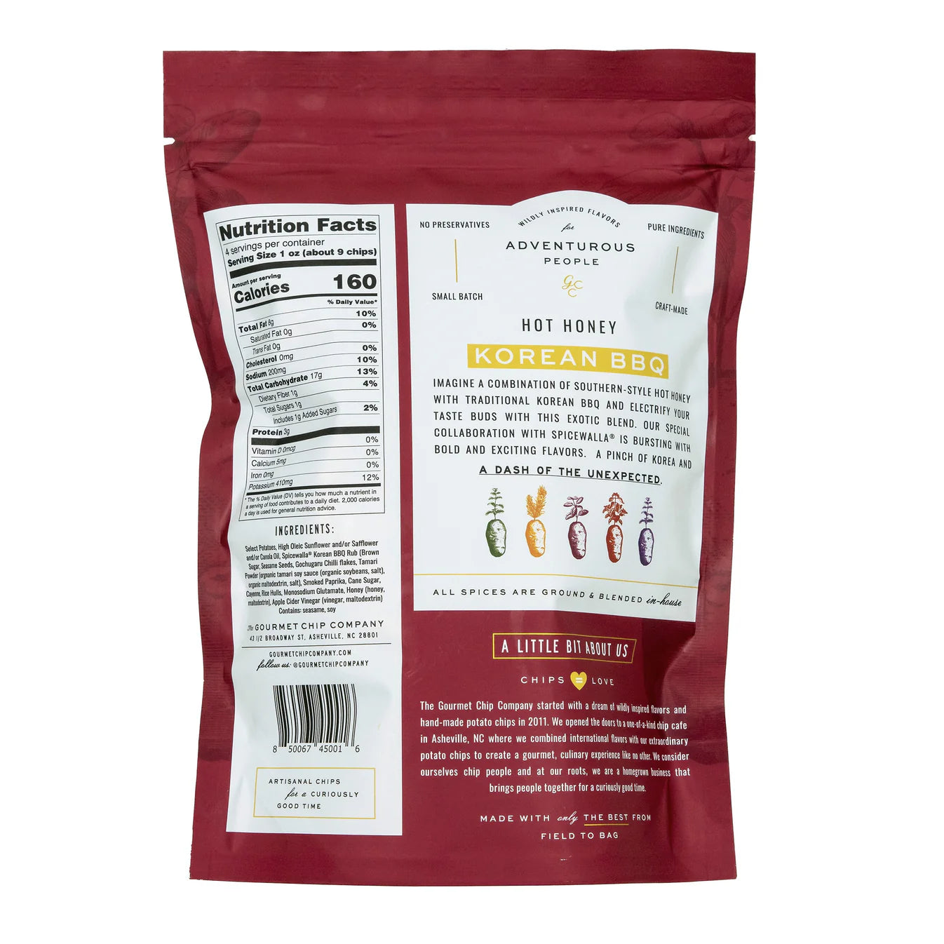 Hot Honey Korean BBQ Chips - Gourmet Chip Company