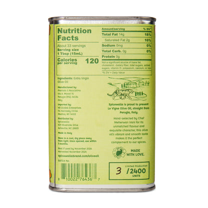 Spicewalla Presents Le Vigne Extra Virgin Olive Oil - Limited Edition!