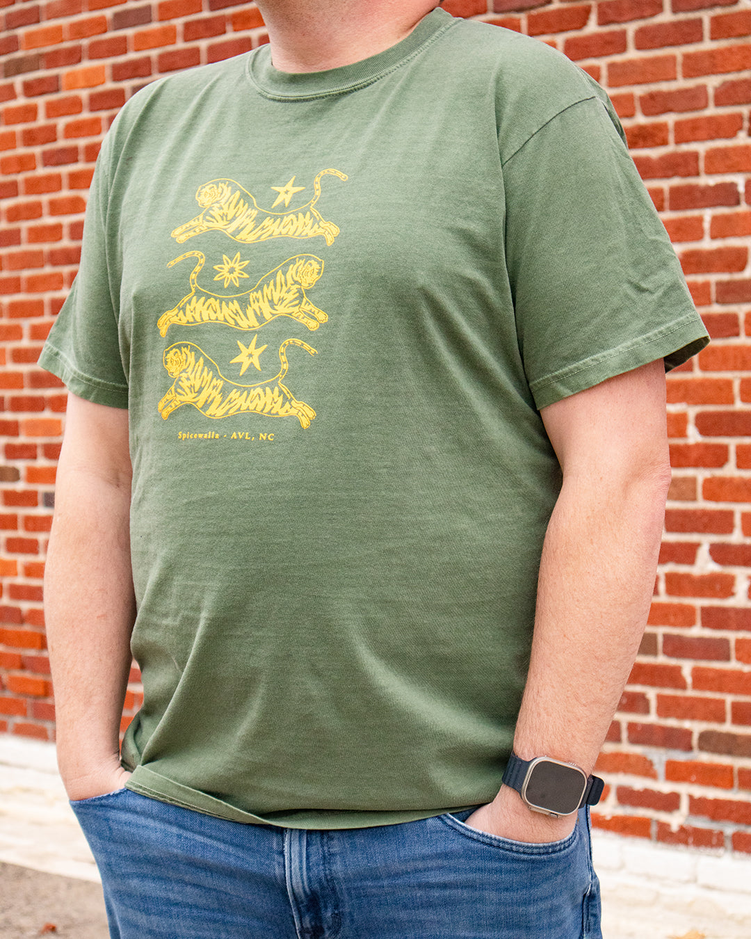 Spicewalla T-Shirt in Olive