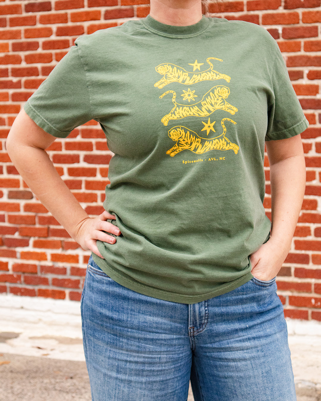 Spicewalla T-Shirt in Olive
