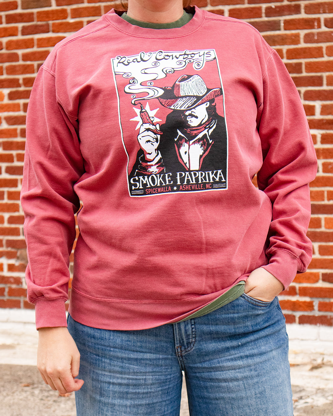 Spicewalla Crewneck in Crimson Red