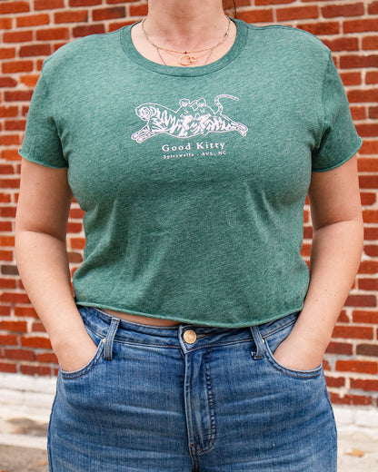 Spicewalla Crop Top in Forest Green