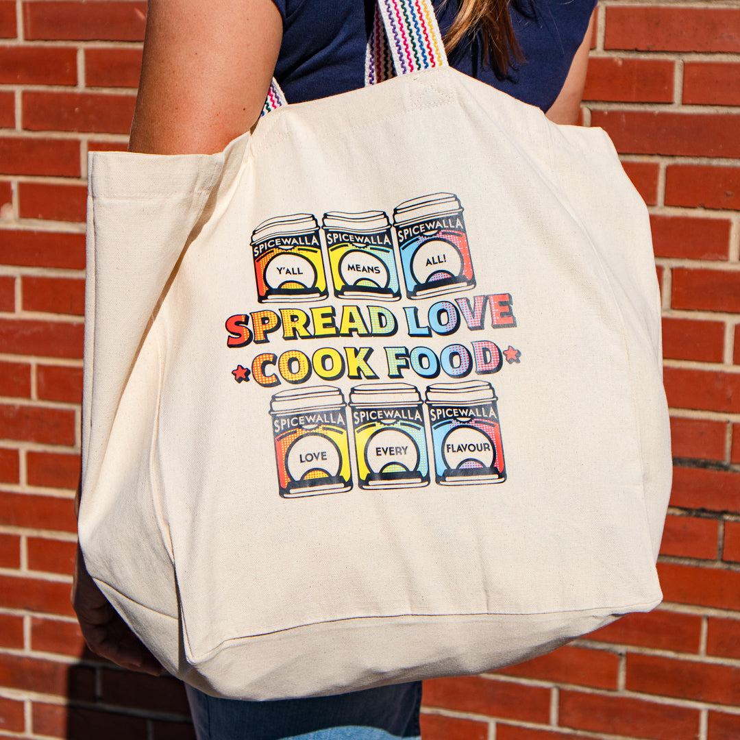Spicewalla Spread Love, Cook Food Large Tote
