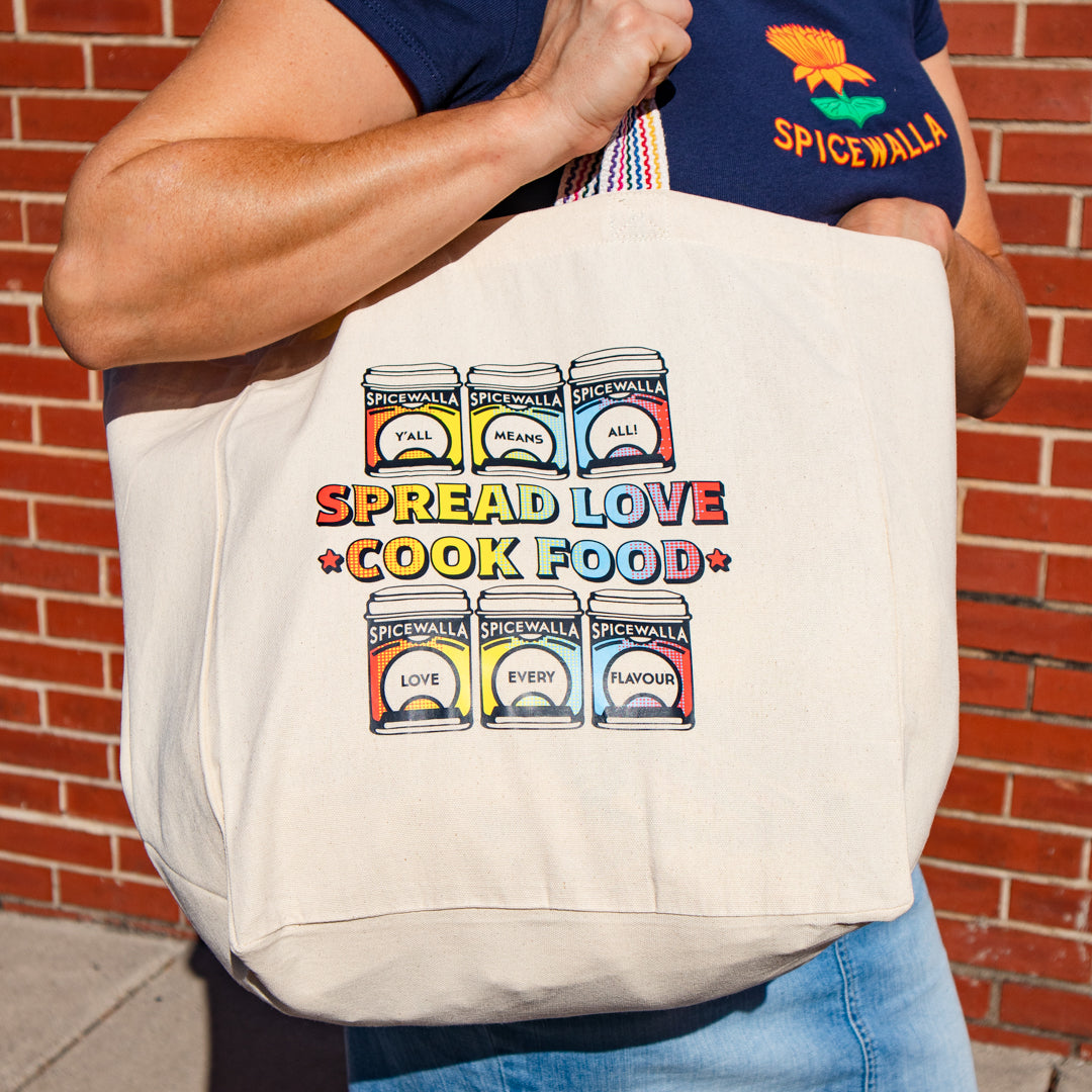 Spicewalla Spread Love, Cook Food Large Tote