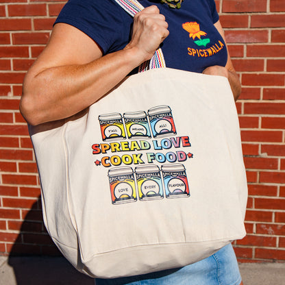 Spicewalla Spread Love, Cook Food Large Tote