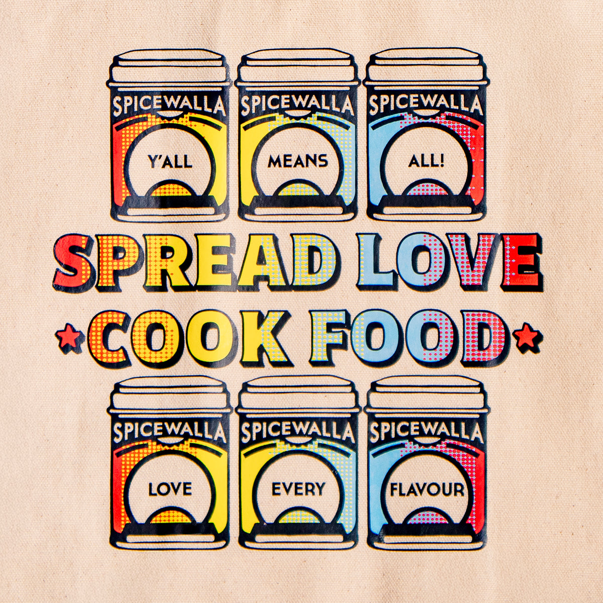 Spicewalla Spread Love, Cook Food Large Tote