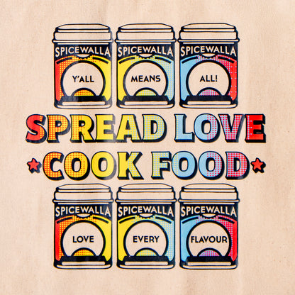 Spicewalla Spread Love, Cook Food Large Tote